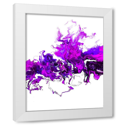 Colorful White Wave 3 White Modern Wood Framed Art Print by Storms, Alyson