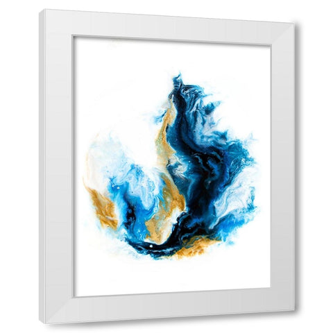 Crashing Sea White Modern Wood Framed Art Print by Storms, Alyson