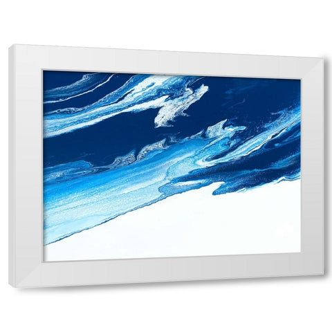 Crashing Storm White Modern Wood Framed Art Print by Storms, Alyson