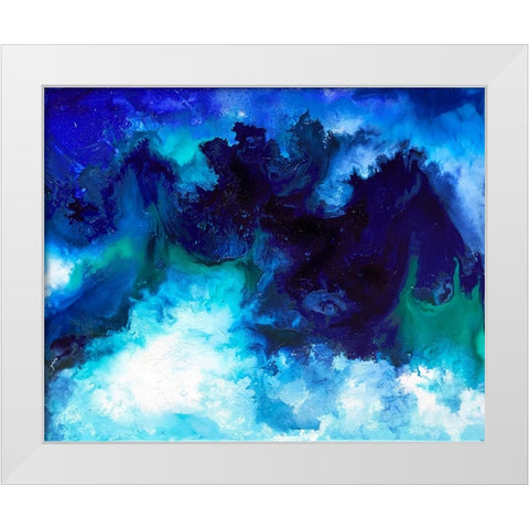 Deep Sea White Modern Wood Framed Art Print by Storms, Alyson