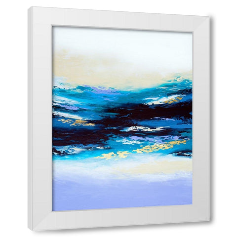 Deep Serenity White Modern Wood Framed Art Print by Storms, Alyson
