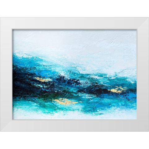 Flourishing Wave White Modern Wood Framed Art Print by Storms, Alyson
