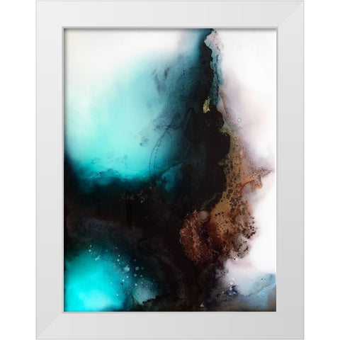 Fortune White Modern Wood Framed Art Print by Storms, Alyson