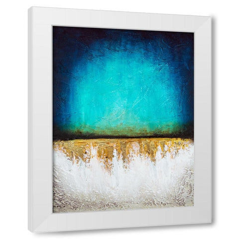 Frozen Reflection White Modern Wood Framed Art Print by Storms, Alyson