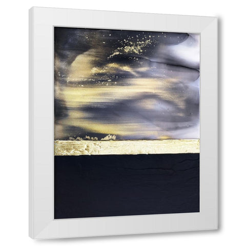 Gold Noir 2 White Modern Wood Framed Art Print by Storms, Alyson