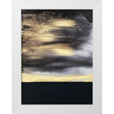 Gold Noir White Modern Wood Framed Art Print by Storms, Alyson