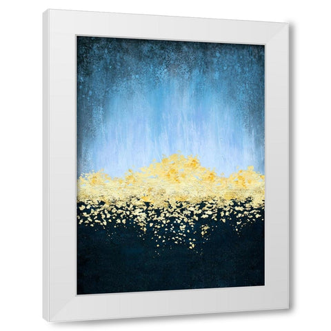 Golden Dawn White Modern Wood Framed Art Print by Storms, Alyson