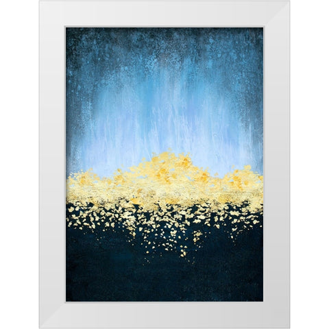 Golden Dawn White Modern Wood Framed Art Print by Storms, Alyson