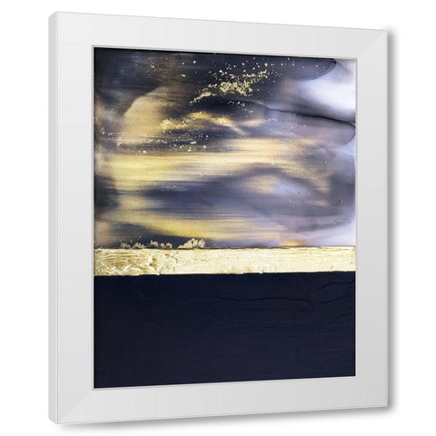 Golden Noir White Modern Wood Framed Art Print by Storms, Alyson