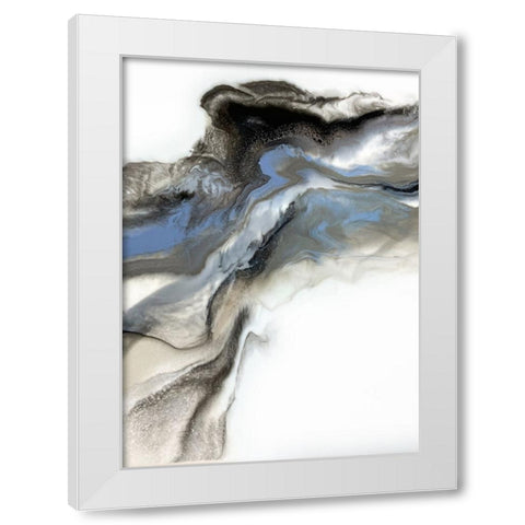 Grey Smoke 3 White Modern Wood Framed Art Print by Storms, Alyson