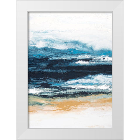 Highland 1 White Modern Wood Framed Art Print by Storms, Alyson
