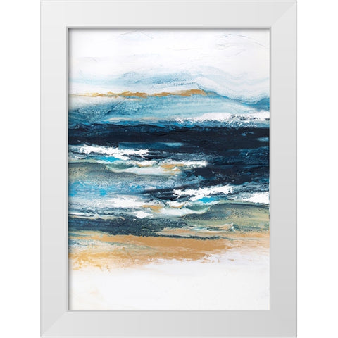 Highland 3 White Modern Wood Framed Art Print by Storms, Alyson
