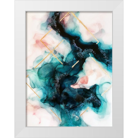 Illumination White Modern Wood Framed Art Print by Storms, Alyson