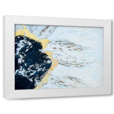 Iceland White Modern Wood Framed Art Print by Storms, Alyson