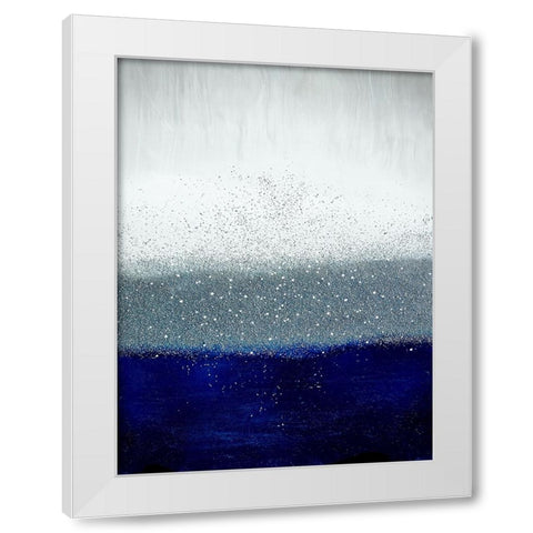 Indigo Dream White Modern Wood Framed Art Print by Storms, Alyson
