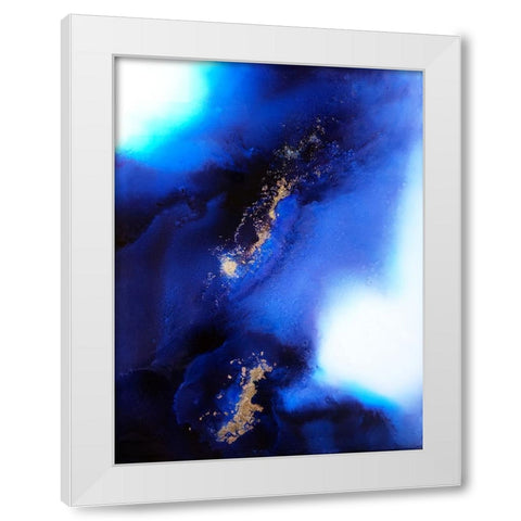 Indigo Expanse White Modern Wood Framed Art Print by Storms, Alyson