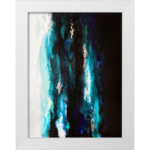 Into the Light White Modern Wood Framed Art Print by Storms, Alyson
