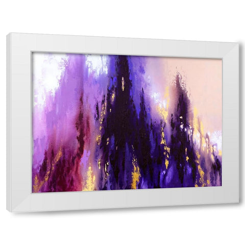 Iridescent Light White Modern Wood Framed Art Print by Storms, Alyson
