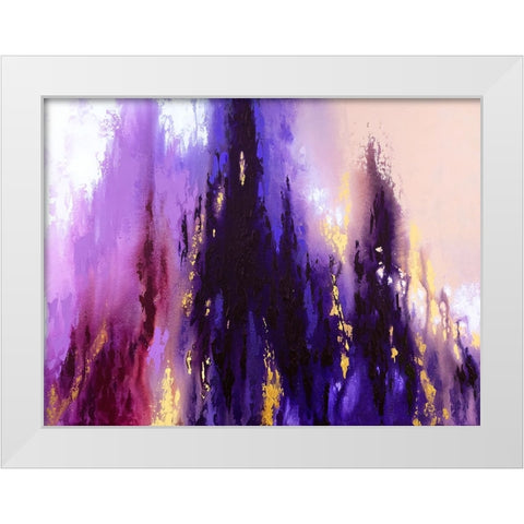 Iridescent Light White Modern Wood Framed Art Print by Storms, Alyson