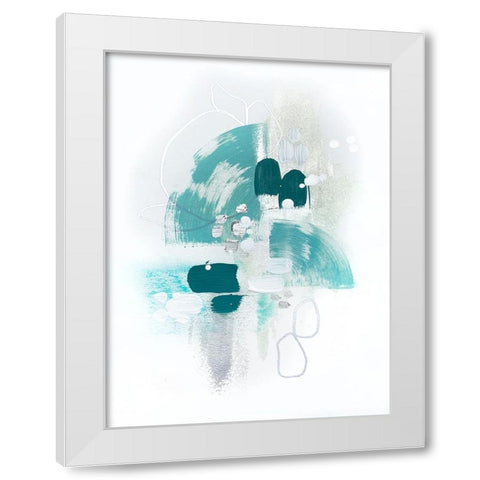 Island Sea Breeze White Modern Wood Framed Art Print by Storms, Alyson