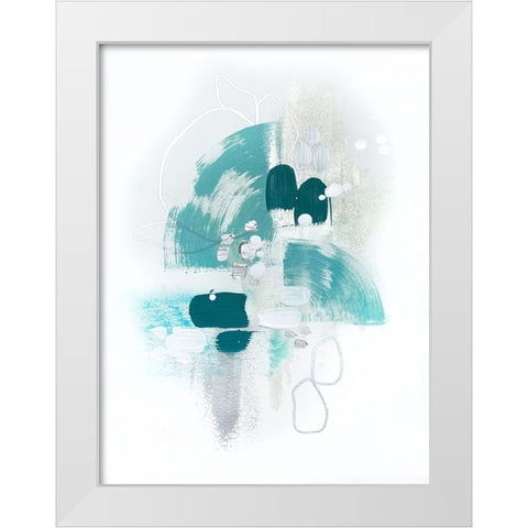 Island Sea Breeze White Modern Wood Framed Art Print by Storms, Alyson