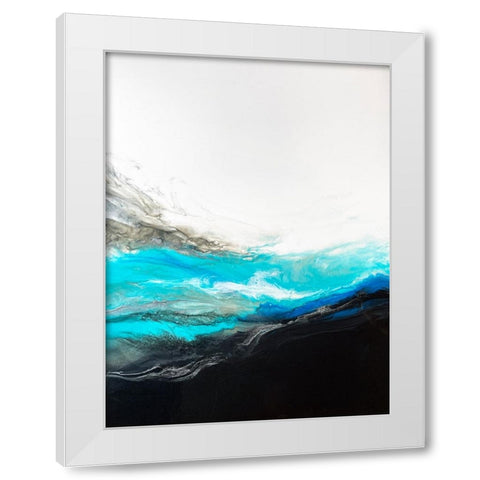 Large Wave White Modern Wood Framed Art Print by Storms, Alyson