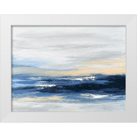 Neahbay White Modern Wood Framed Art Print by Storms, Alyson