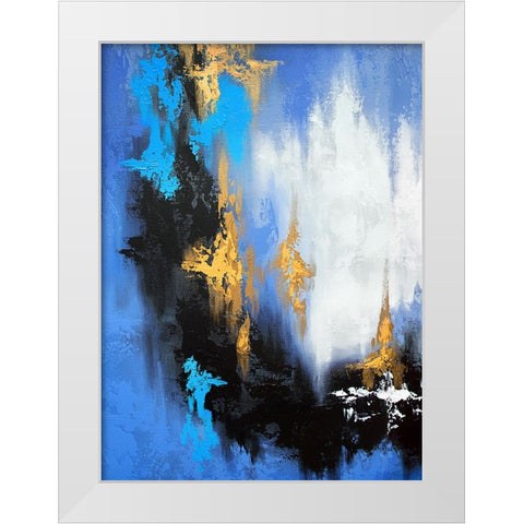 Parallel Gold 2 White Modern Wood Framed Art Print by Storms, Alyson