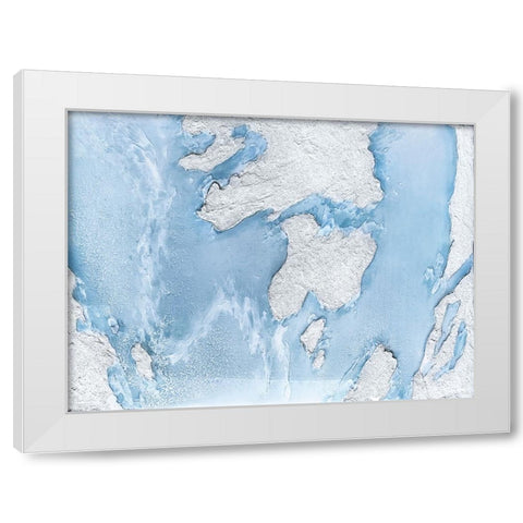 Puget Sound Frost White Modern Wood Framed Art Print by Storms, Alyson