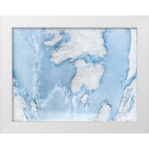 Puget Sound Frost White Modern Wood Framed Art Print by Storms, Alyson
