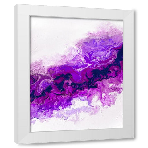 Rainbow Smoke 2 White Modern Wood Framed Art Print by Storms, Alyson