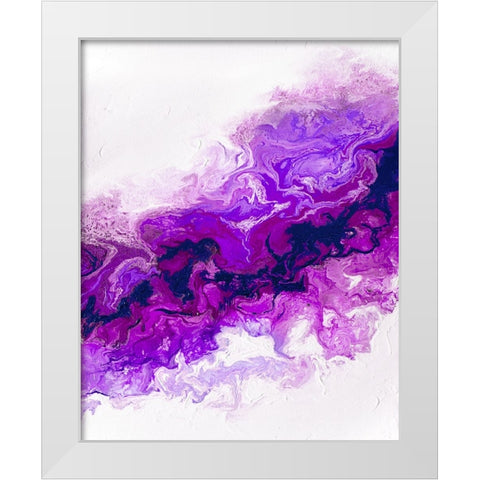 Rainbow Smoke 2 White Modern Wood Framed Art Print by Storms, Alyson