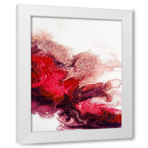 Rainbow Smoke 3 White Modern Wood Framed Art Print by Storms, Alyson