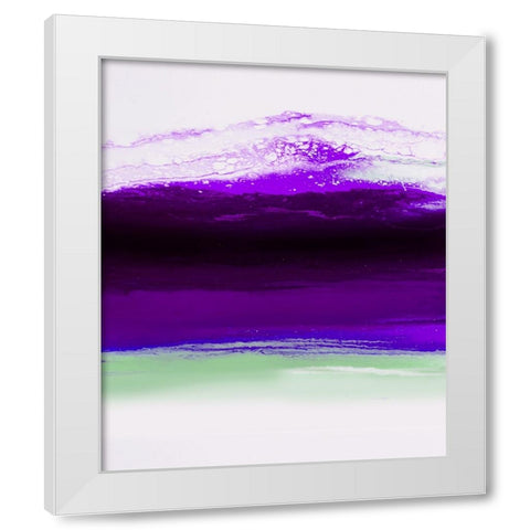 Rainbow Wave 3 White Modern Wood Framed Art Print by Storms, Alyson