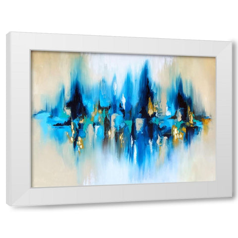 Reflection White Modern Wood Framed Art Print by Storms, Alyson