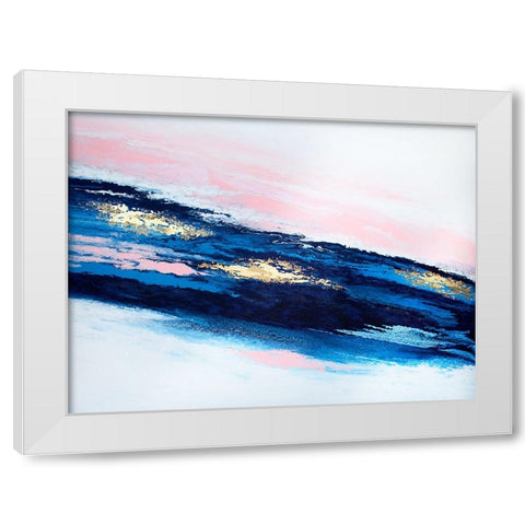 Receiving White Modern Wood Framed Art Print by Storms, Alyson