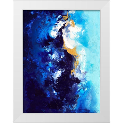 Riverbed White Modern Wood Framed Art Print by Storms, Alyson