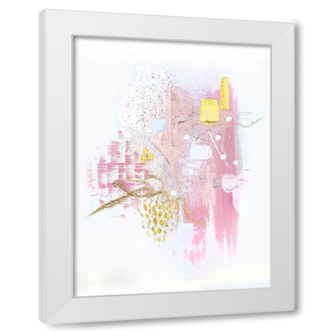 Rose and Gold Light 2 White Modern Wood Framed Art Print by Storms, Alyson