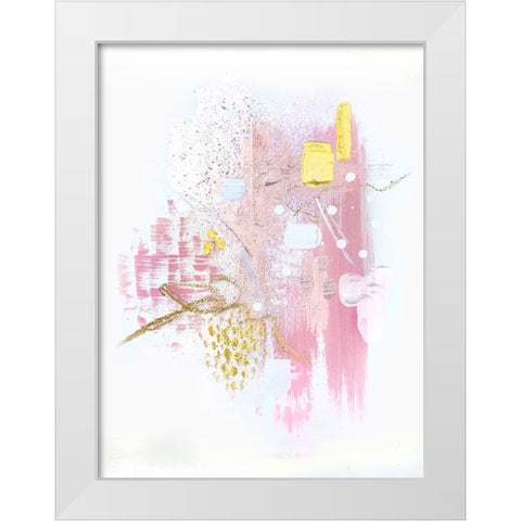 Rose and Gold Light 2 White Modern Wood Framed Art Print by Storms, Alyson