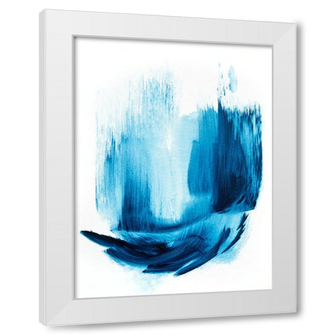 Royalblue 1 White Modern Wood Framed Art Print by Storms, Alyson