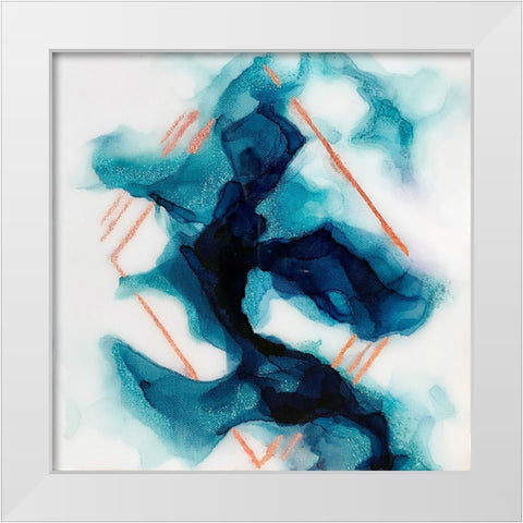Smoke and Mirrors White Modern Wood Framed Art Print by Storms, Alyson