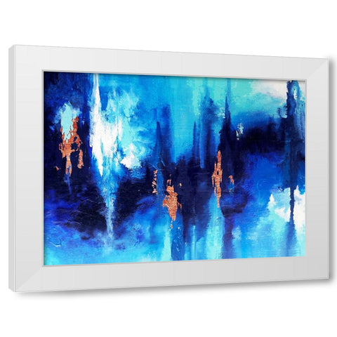 The Deep White Modern Wood Framed Art Print by Storms, Alyson