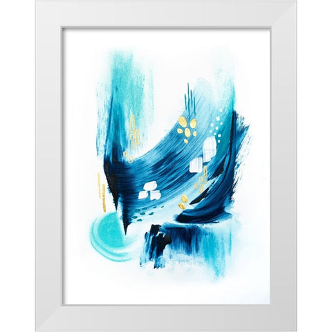 Trident Seas 2 White Modern Wood Framed Art Print by Storms, Alyson