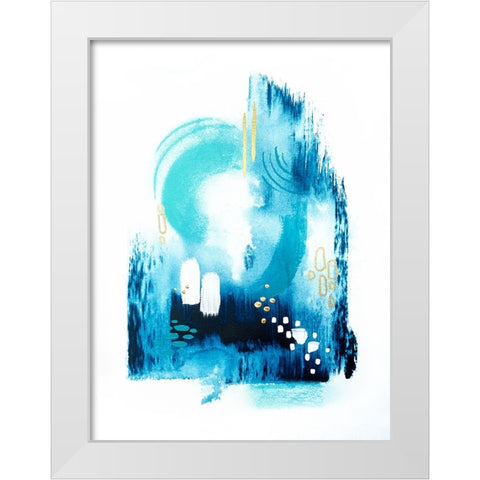 Trident Seas 3 White Modern Wood Framed Art Print by Storms, Alyson