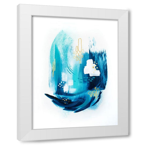 Tridentseas 1 White Modern Wood Framed Art Print by Storms, Alyson