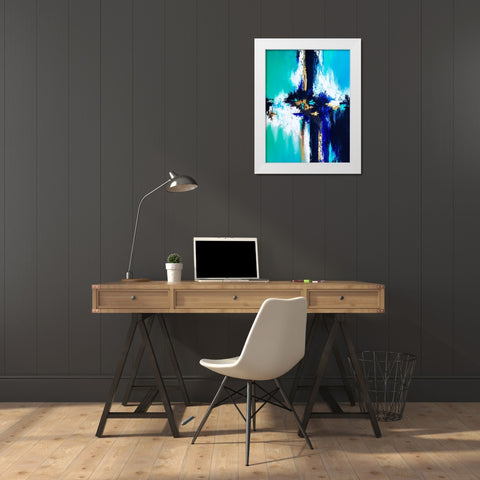 Under the Lights White Modern Wood Framed Art Print by Storms, Alyson