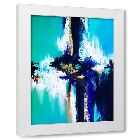 Under the Lights White Modern Wood Framed Art Print by Storms, Alyson