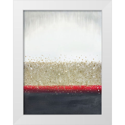 Volcano Sparkle White Modern Wood Framed Art Print by Storms, Alyson