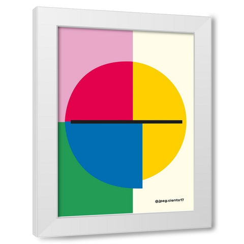 Simple White Modern Wood Framed Art Print by Ortiz, Sergio