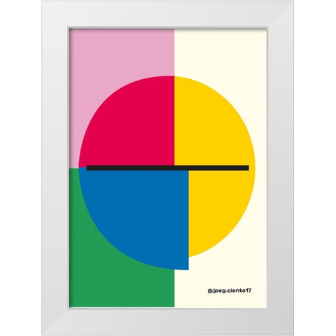Simple White Modern Wood Framed Art Print by Ortiz, Sergio
